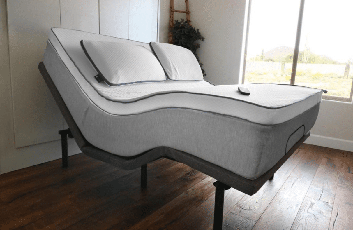 A Naturally Nestled Mattress in a reclined position