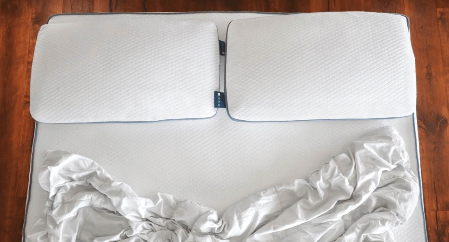 An organic latex mattress with an organic latex mattress topper
