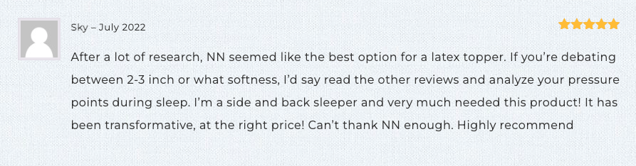 A five-star Naturally Nestled review from a happy customer